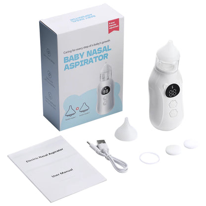 Electric Baby Nasal Aspirator – 9-Level Rechargeable Nose Cleaner