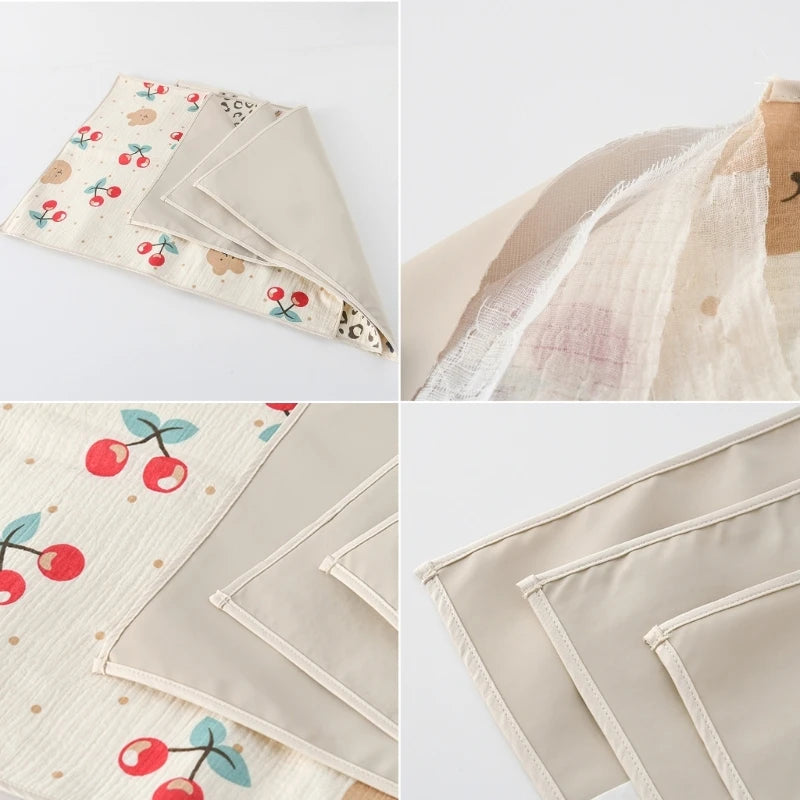 Portable Baby Diaper Table Protector - Reusable Waterproof Cotton Changing Pad