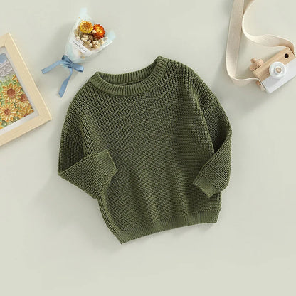 Baby Knit Sweater – Soft Long-Sleeve Pullover