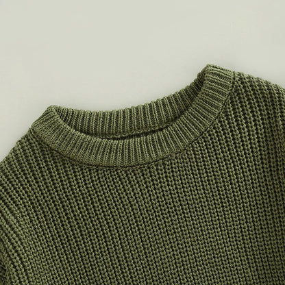 Baby Knit Sweater – Soft Long-Sleeve Pullover