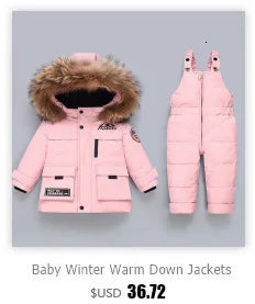 2025 New born Baby Girl clothes Winter Snowsuit Plus Velvet Thick Baby Boys Jumpsuit 0-3 Years Romper boy Overalls Toddler Coat