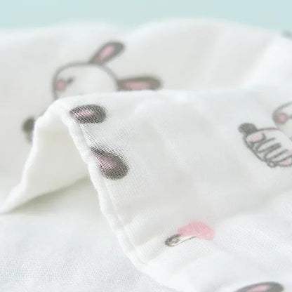 6-Layer Muslin Baby Towel – Soft Face & Burp Cloth