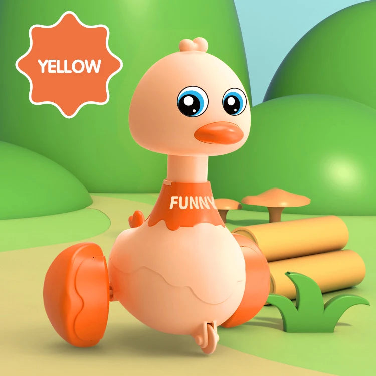 Baby Swing Duck Toy - Cartoon Press Vehicles & Pull Back Cars Educational Set