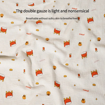 Cotton Muslin Baby Blanket – 100 × 100 cm