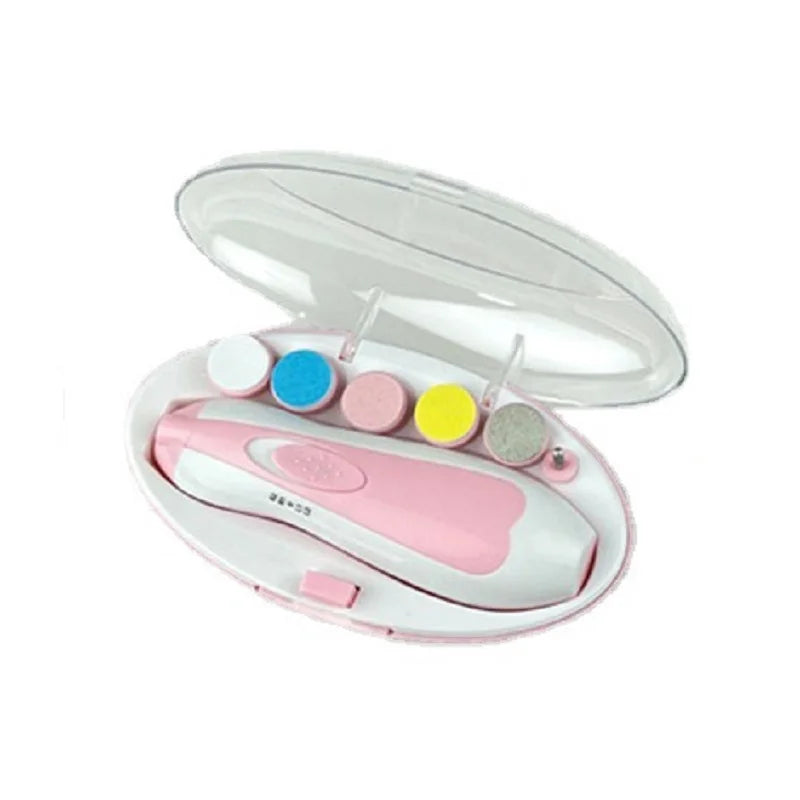 Electric Baby Nail Grinder - 6-in-1 Safe Manicure Kit for Newborns & Toddlers