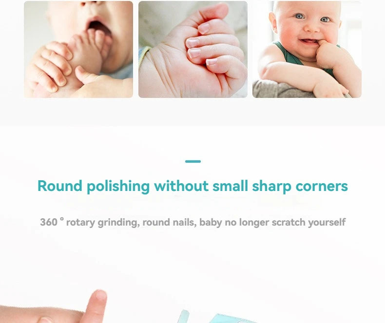 Electric Baby Nail Grinder - 6-in-1 Safe Manicure Kit for Newborns & Toddlers
