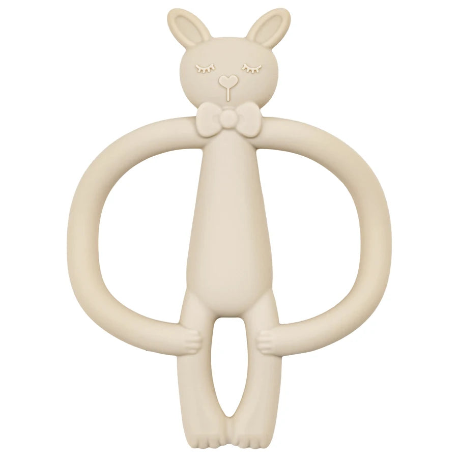 Silicone Nursing Teether Toy – Durable Cartoon Design for Dental Care & Gum Relief (3+ Months)