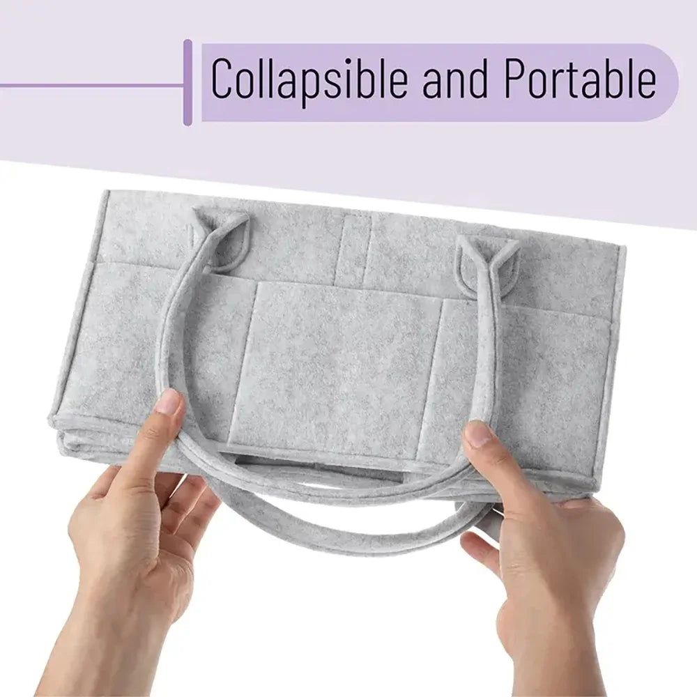 Portable Diaper Organizer — Gray