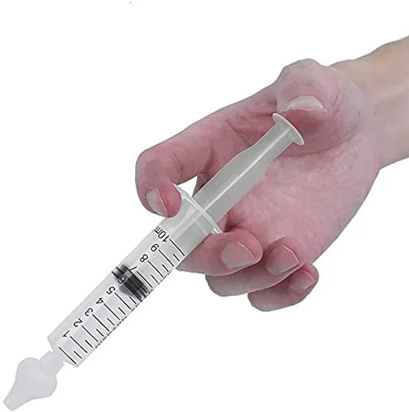 1/2/4/5/6/7PCS Silicone Baby Nasal Aspirator Syringe Baby Nose Cleaner Rhinitis Nasal Washer Irrigator Nose Washing for Children