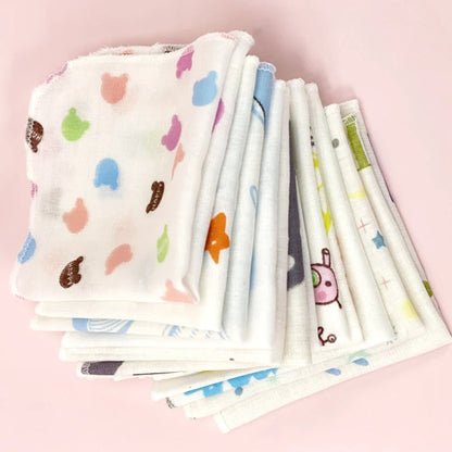 10-Pack Baby Muslin Washcloths – Soft Double-Layer Gauze