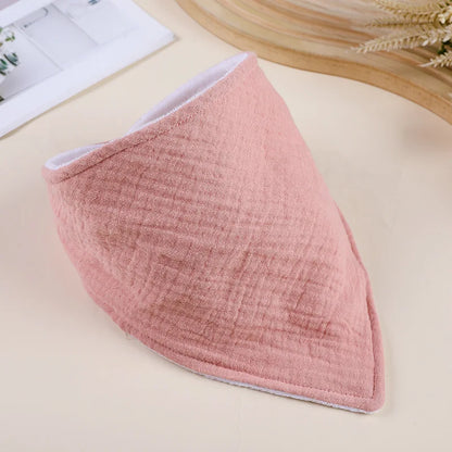 Cotton Baby Bandana Bib – Soft Feeding & Drool Scarf