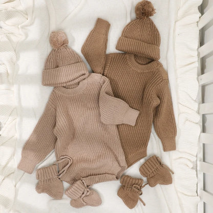Knitted Baby Sock Shoes – Warm First-Walker Booties