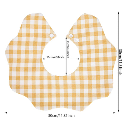 360° Cotton Baby Bib – Soft Adjustable Petal Bib