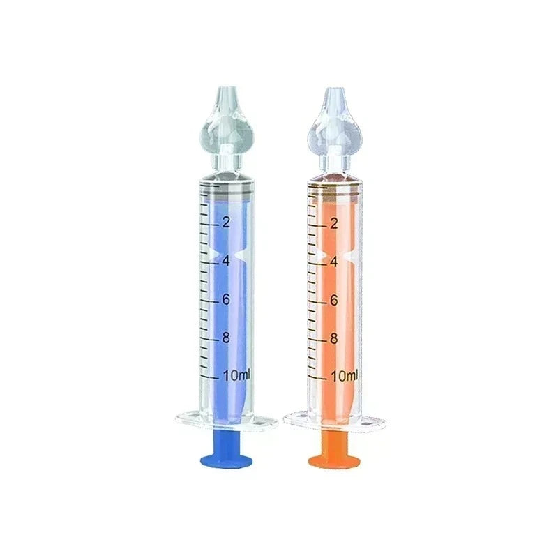1/2/4/5/6/7PCS Silicone Baby Nasal Aspirator Syringe Baby Nose Cleaner Rhinitis Nasal Washer Irrigator Nose Washing for Children