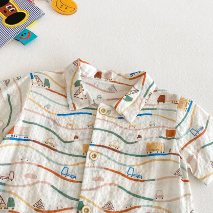 Cartoon Baby Jumpsuit – Soft Everyday Romper 0–24 Months