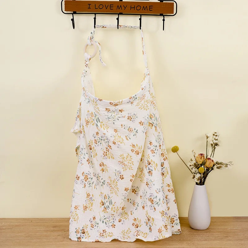 Premium Cotton Nursing Cover - Adjustable Privacy Breastfeeding Apron