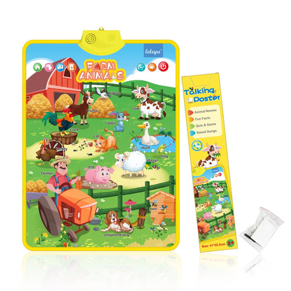 Interactive Alphabet Wall Chart – Talking ABC Learning Poster