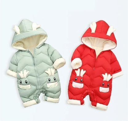 Warm Baby Snowsuit – Hooded Winter Jumpsuit 0–3 Years