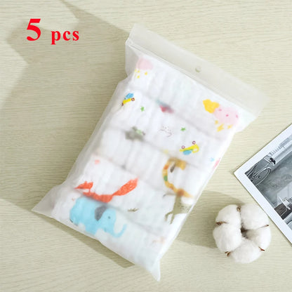 6-Layer Muslin Baby Towel – Soft Face & Burp Cloth