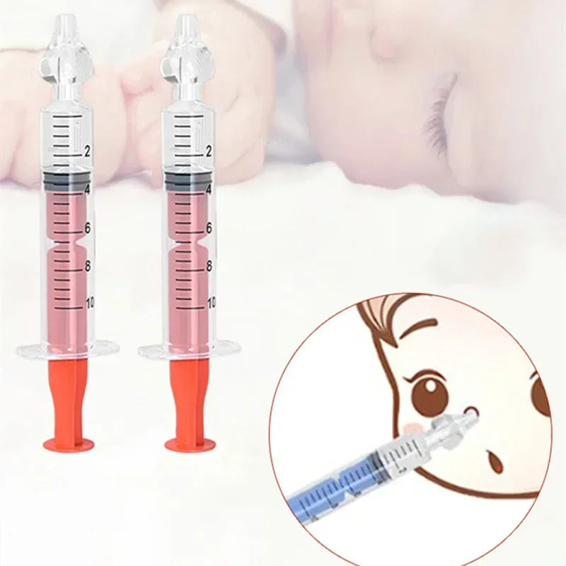 1/2/4/5/6/7PCS Silicone Baby Nasal Aspirator Syringe Baby Nose Cleaner Rhinitis Nasal Washer Irrigator Nose Washing for Children