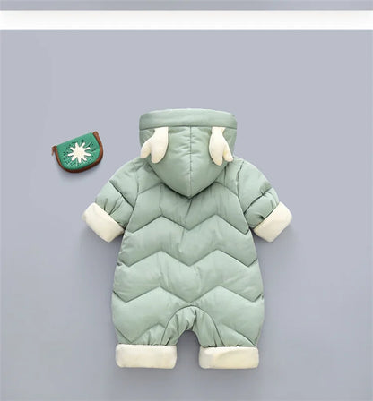Warm Baby Snowsuit – Hooded Winter Jumpsuit 0–3 Years