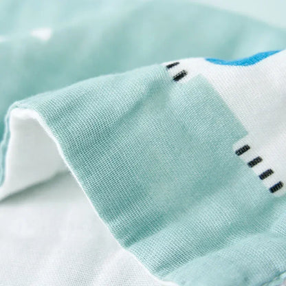 6-Layer Muslin Baby Towel – Soft Face & Burp Cloth