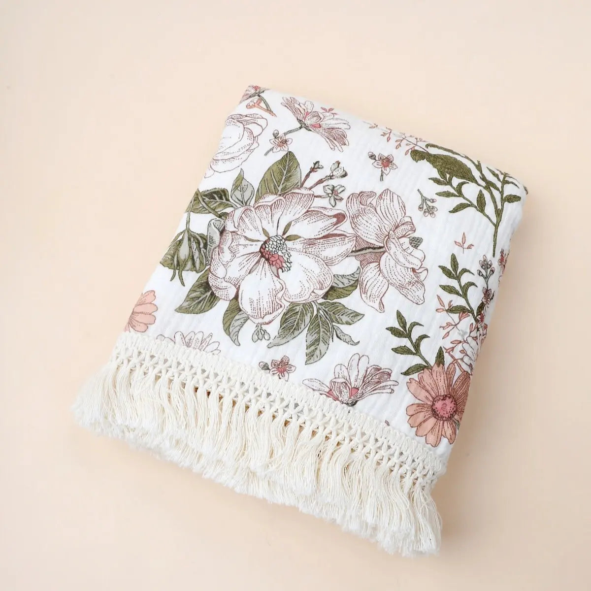 2 Layer Cotton Muslin Baby Blanket Floral Sunflower Newborn Swaddle Wrap Cloth Boy Girl Receiveing Blanket Baby Stroller Blanket