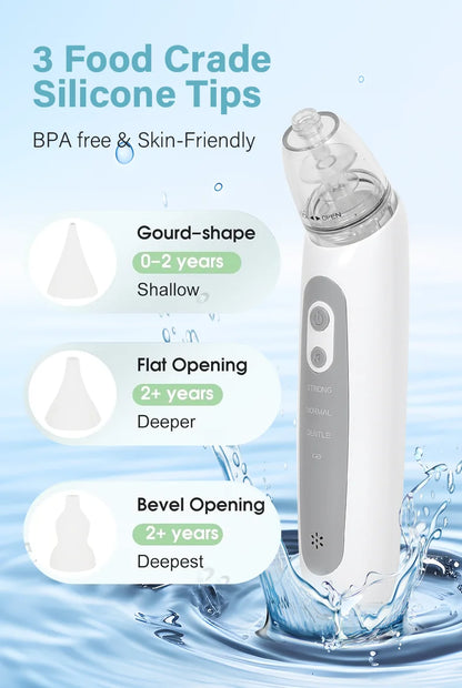 Rechargeable Baby Nasal Aspirator – Electric Nose Cleaner