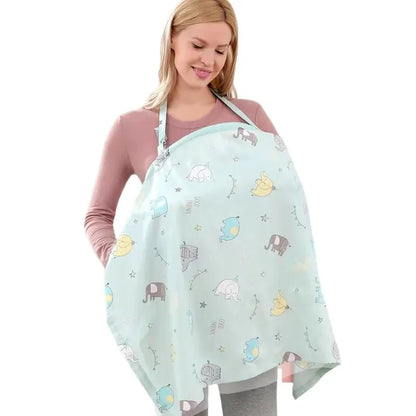 Summer Nursing Cover - Lightweight Breathable Breastfeeding Cape & Privacy Towel