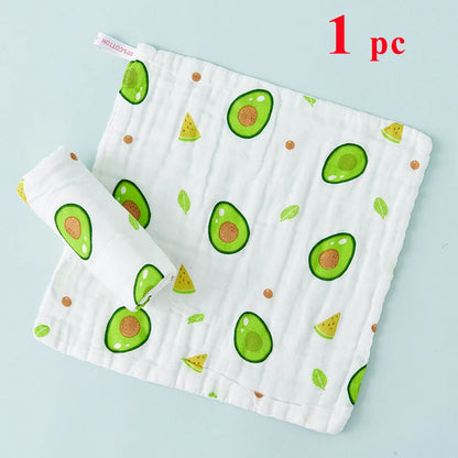 6-Layer Muslin Baby Towel – Soft Face & Burp Cloth