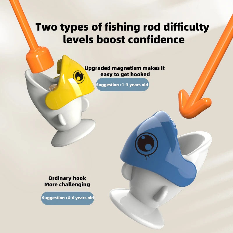 Magnetic Fishing Toy Set - Educational First Birthday Gift for Boys & Girls