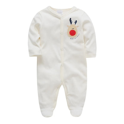 KAVKAS Baby Cotton Rompers – Cartoon Jumpsuit Set 0–12 Months