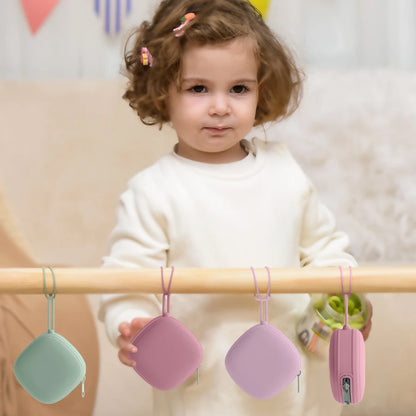 Silicone Pacifier Case – Portable Zipper Soother Holder