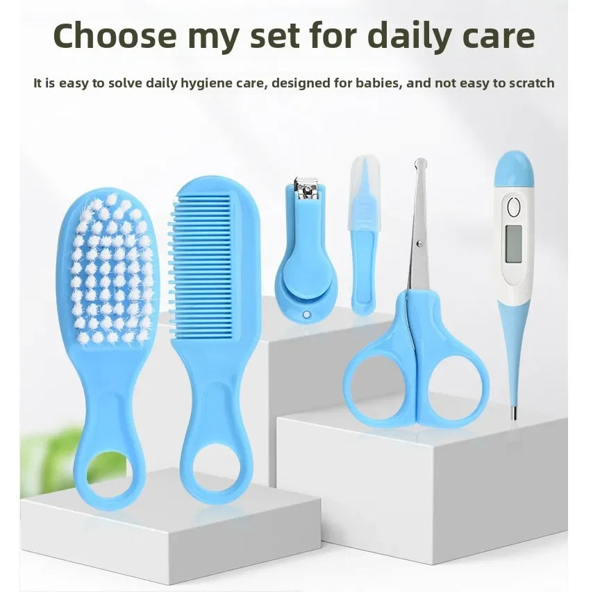 10-Piece Newborn Care Set – Essential Baby Nail Clipper & Nasal Suction Kit (0+ Months)