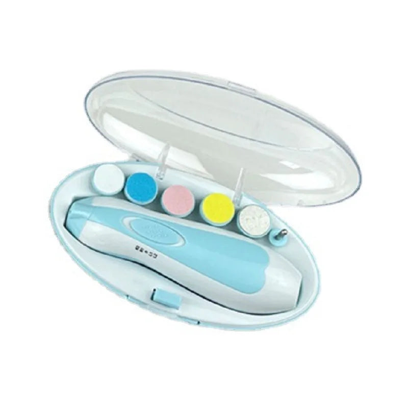 Electric Baby Nail Grinder - 6-in-1 Safe Manicure Kit for Newborns & Toddlers