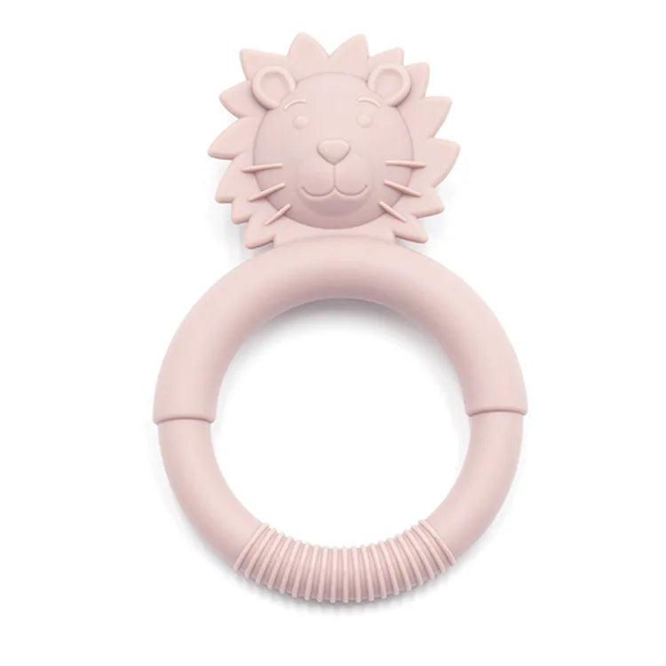 Silicone Nursing Teether Toy – Durable Cartoon Design for Dental Care & Gum Relief (3+ Months)