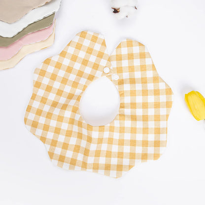 360° Cotton Baby Bib – Soft Adjustable Petal Bib