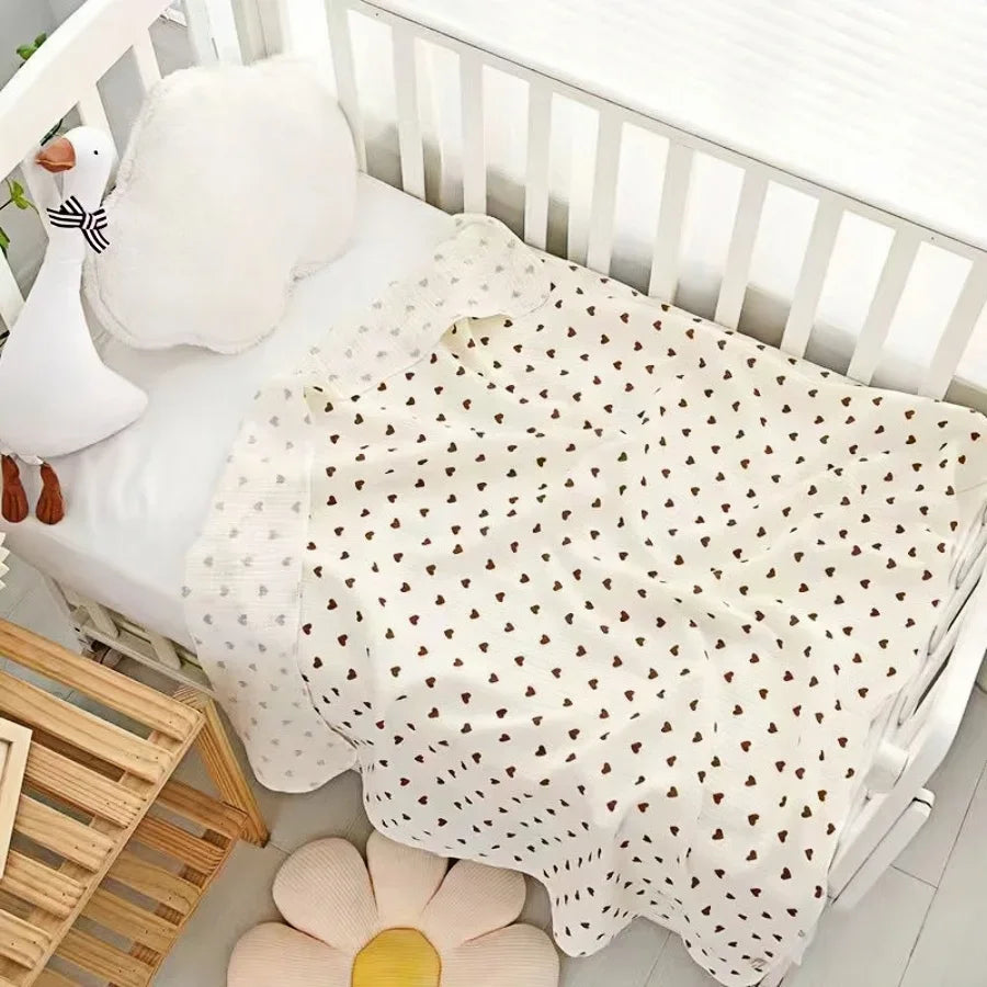 2Pc Cotton Muslin Blankets Baby Receiving Blanket for Newborn Muslin Swaddle Wrap Bedding Infant Bath Towel Baby Items