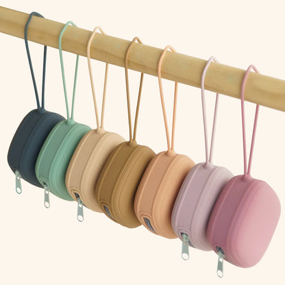 Silicone Pacifier Case – Portable Zipper Soother Holder
