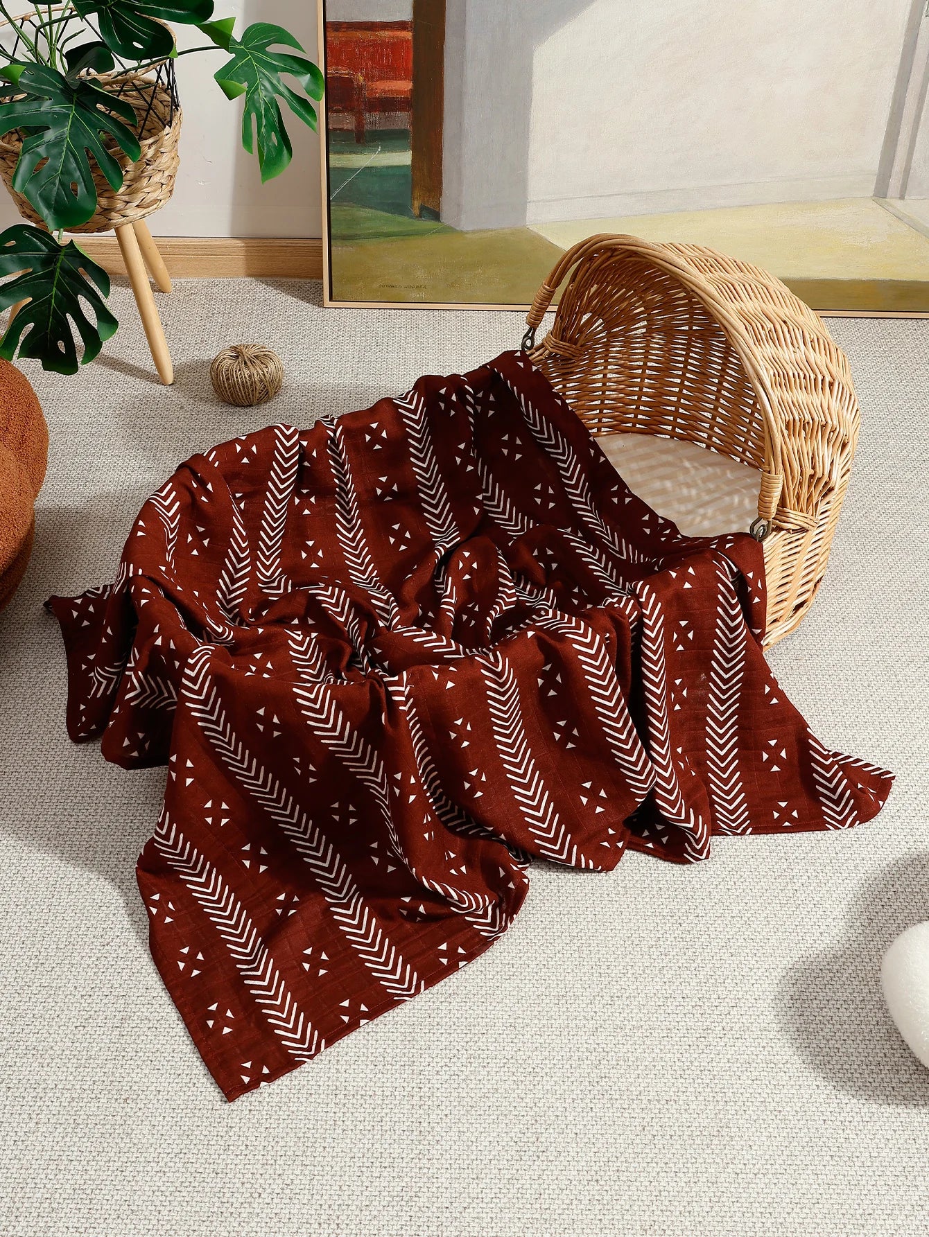 Kangobaby My Soft Life - 100% Cotton Baby Muslin Swaddle Blanket & Bath Towel