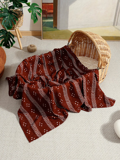 Kangobaby Cotton Muslin Swaddle Blanket & Bath Towel