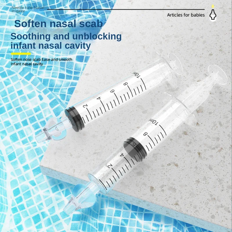 1/2/4/5/6/7PCS Silicone Baby Nasal Aspirator Syringe Baby Nose Cleaner Rhinitis Nasal Washer Irrigator Nose Washing for Children