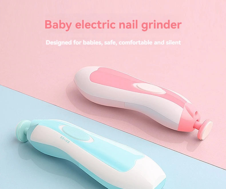 Electric Baby Nail Grinder - 6-in-1 Safe Manicure Kit for Newborns & Toddlers