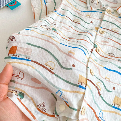 Cartoon Baby Jumpsuit – Soft Everyday Romper 0–24 Months