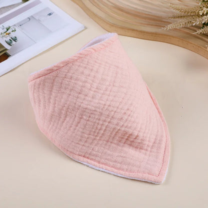 Cotton Baby Bandana Bib – Soft Feeding & Drool Scarf