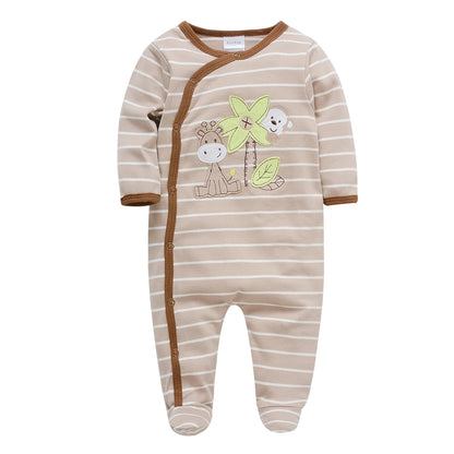 KAVKAS Baby Cotton Rompers – Cartoon Jumpsuit Set 0–12 Months