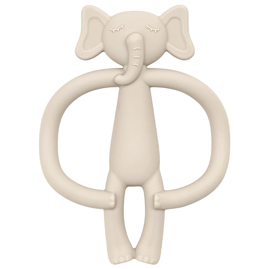Silicone Nursing Teether Toy – Durable Cartoon Design for Dental Care & Gum Relief (3+ Months)