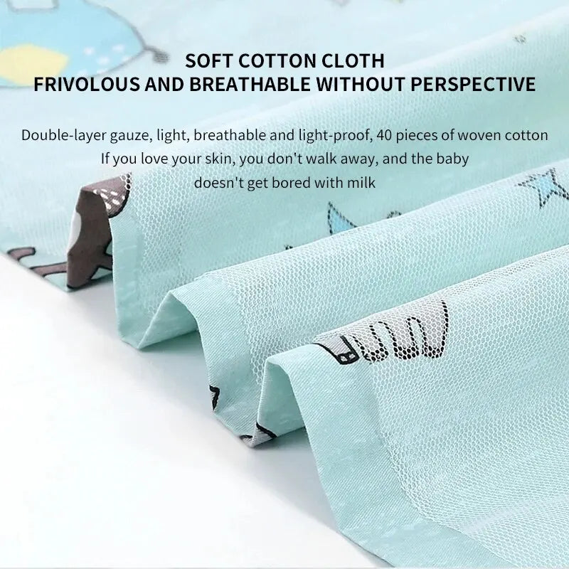 Summer Nursing Cover - Lightweight Breathable Breastfeeding Cape & Privacy Towel