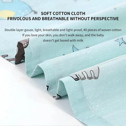 Summer Nursing Cover - Lightweight Breathable Breastfeeding Cape & Privacy Towel