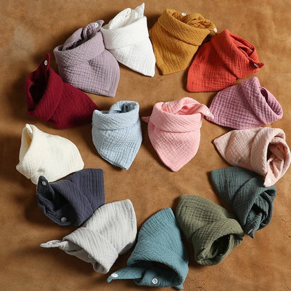 5-Pack Gauze Baby Burp Cloths – Soft Absorbent Towels